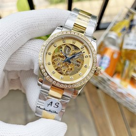 Роскошные мужские часы Rolex 36*13 мм. Экстравагантный ажурный ди
