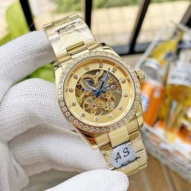 Роскошные мужские часы Rolex 36*13 мм. Экстравагантный ажурный ди