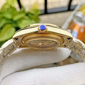 Роскошные мужские часы Rolex 36*13 мм. Экстравагантный ажурный ди