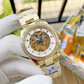 Роскошные мужские часы Rolex 36*13 мм . Эффектный ажурный дизайн,