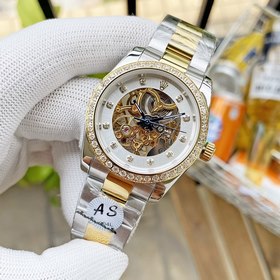 Роскошные мужские часы Rolex 36*13 мм . Эффектный ажурный дизайн,