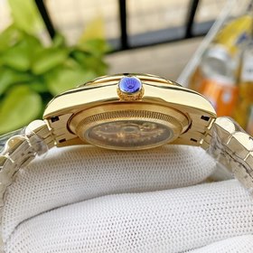 Роскошные мужские часы Rolex 36*13 мм. Экстравагантный ажурный ди