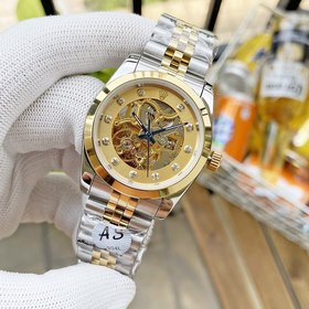 Роскошные мужские часы Rolex 36*13 мм. Экстравагантный ажурный ди