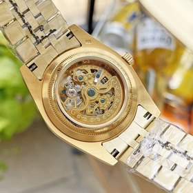 Роскошные мужские часы Rolex 36*13 мм. Экстравагантный ажурный ди