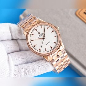 Белый Rolex ROLEX Классические модные часы Необходимый аксессуар
