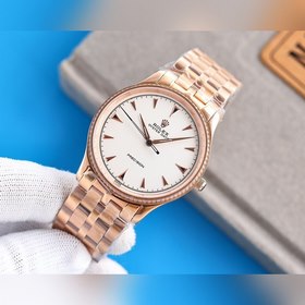 Белый Rolex ROLEX Классические модные часы Необходимый аксессуар
