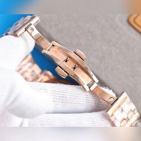 Белый Rolex ROLEX Классические модные часы Необходимый аксессуар