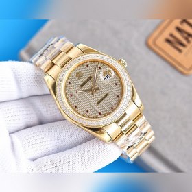 Роскошные мужские часы Rolex с классическим дизайном с тремя стре