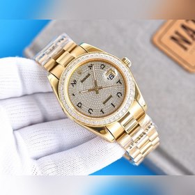 Роскошные мужские часы Rolex с классическим дизайном с тремя стре