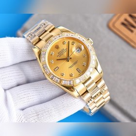 Роскошные мужские часы Rolex с классическим дизайном с тремя стре