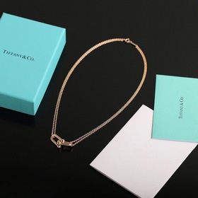 Двойное колье с кольцамиз коллекции Tiffany HardWear Двойные коль