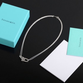 Двойное колье с кольцамиз коллекции Tiffany HardWear Двойные коль