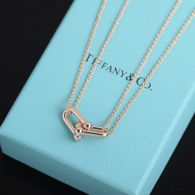 Двойное колье с кольцамиз коллекции Tiffany HardWear Двойные коль