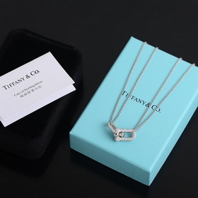 Двойное колье с кольцамиз серии Tiffany HardWear Двойные кольца с