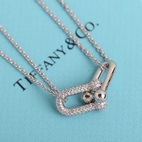Двойное колье с кольцамиз серии Tiffany HardWear Двойные кольца с