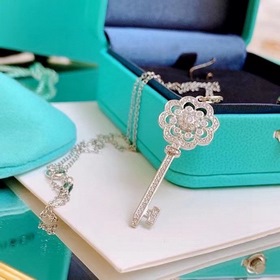 Колье с ключом Tiffany из серебра 925 пробы с 18-каратным золотым