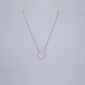 Колье Tiffany с круглым бриллиантом Серебряное колье Tiffany Els