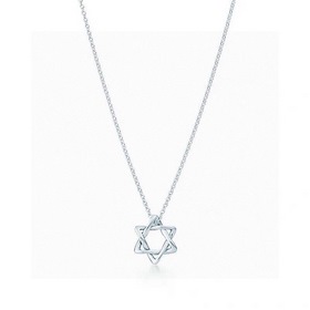 TIFFANY 925 серебряное колье с шестиконечной звездой S925 серебря