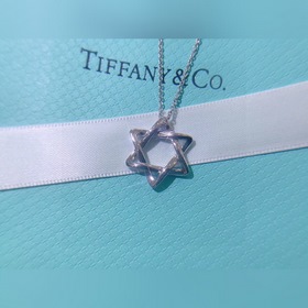 TIFFANY 925 серебряное колье с шестиконечной звездой S925 серебря