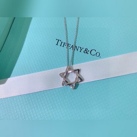 TIFFANY 925 серебряное колье с шестиконечной звездой S925 серебря