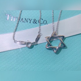 TIFFANY 925 серебряное колье с шестиконечной звездой S925 серебря