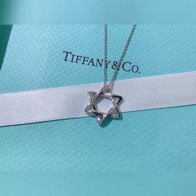 TIFFANY 925 серебряное колье с шестиконечной звездой S925 серебря