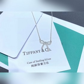Колье Tiffany с бантиком и бриллиантами Импортировано из Германии