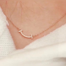 Tiffany Тиффани мини-колье с бриллиантами улыбкой Серия «Улыбка»