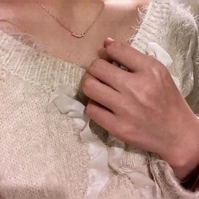 Tiffany Тиффани мини-колье с бриллиантами улыбкой Серия «Улыбка»