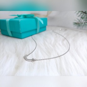 Tiffany Тиффани мини-колье с гладкой поверхностью без бриллиантов