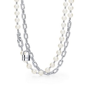 Новое изделие Tiffany： жемчужное колье с застежкой-замком Очаров