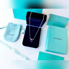 Колье с бантиком Tiffany Импортировано из Германии, 925 проба сер