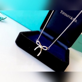 Колье с бантиком Tiffany Импортировано из Германии, 925 проба сер
