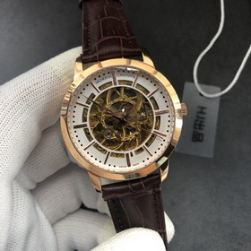 Chopard, мужские часы с тремя стрелками ажурным циферблатом Высок