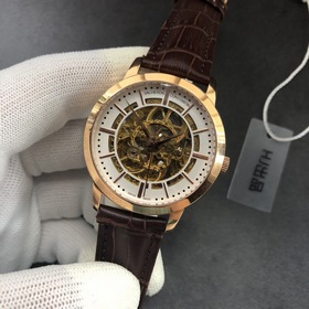 Chopard, мужские часы с тремя стрелками ажурным циферблатом Высок