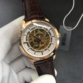 Chopard, мужские часы с тремя стрелками ажурным циферблатом Высок