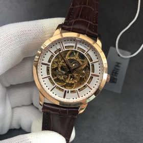 Chopard, мужские часы с тремя стрелками ажурным циферблатом Высок
