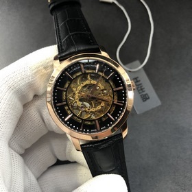 Часы Vacheron Constantin с тремя стрелками ажурным циферблатом дл