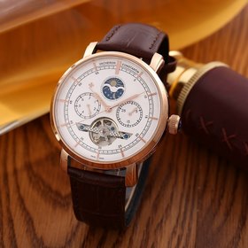 Vacheron Constantin – эксклюзивные мужские часы Ремешок： кожа пер