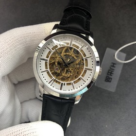Chopard, мужские часы с тремя стрелками ажурным циферблатом Высок