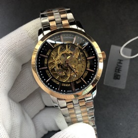 Chopard, мужские часы с тремя стрелками ажурным циферблатом Высок