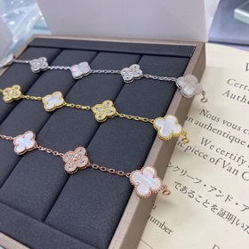 VCA Vintage Alhambra браслет 5 четырехлистных символов удачи, бра