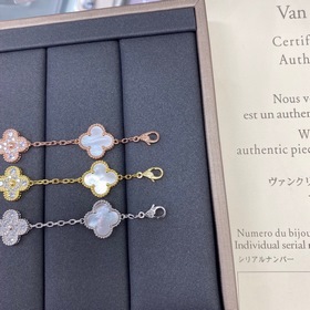 VCA Vintage Alhambra браслет 5 четырехлистных символов удачи, бра