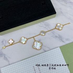 VCA Van Cleef &amp; Arpels Новая браслет с пятилистным клевером