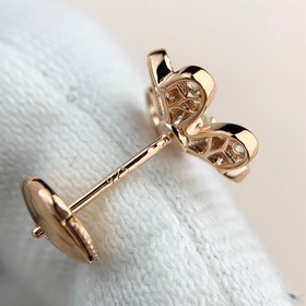 Van Cleef & Arpels Sweet Alhambra серьги с бриллиантами в фор