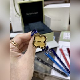 VCA Van Cleef & Arpels Четырехлистный крокодиловый кожаный ре