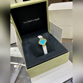 VCA Van Cleef & Arpels Четырехлистный крокодиловый кожаный ре