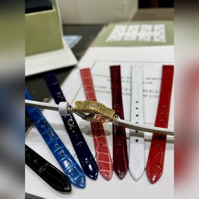 VCA Van Cleef & Arpels Четырехлистный крокодиловый кожаный ре