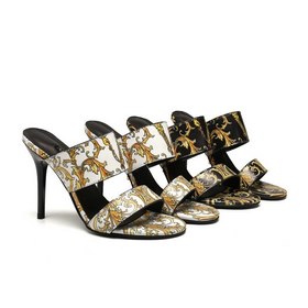 VERSACE Весна-лето-осень, новые туфли на высоком каблуке Материал