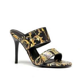 VERSACE Весна-лето-осень, новые туфли на высоком каблуке Материал
